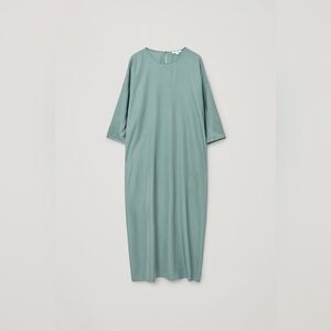 COS Teal Maxi Dress Side Pockets